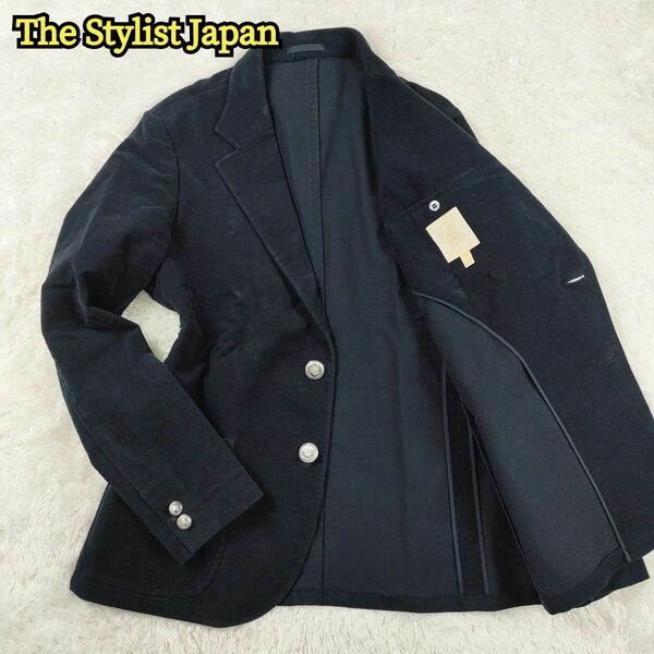 The Stylist Japan ザスタイリストジャパン テーラードジャケット ストレッチ コーデュロイ 銀ボタン 2ボタン M