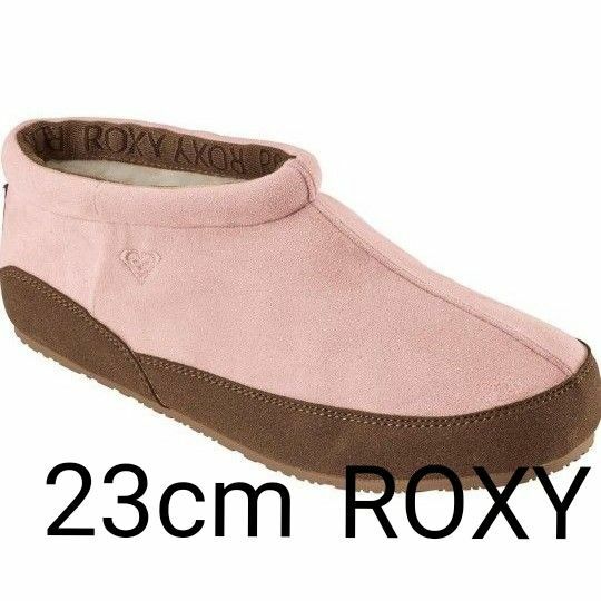 23cm ROXY　スリッポンシューズ　 レディース　 ショートブーツ 撥水ブーツ
