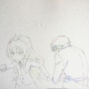 アニメ とらドラ！原画2枚(B8)#逢坂大河　#Toradora! #genga #Taiga