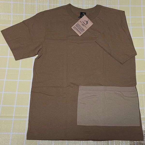 新品 ワークマン S サイズ キャンプ コットン 半袖 Tシャツ キャメル 茶 FieldCore 21507 BBQ メンズ