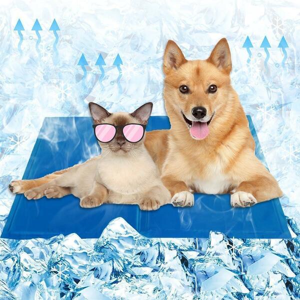 【6-294】COMOYA ペット ひんやりマット 冷却 犬 猫 クールマット M-XL 夏用 犬・猫用冷却シート ペット暑さ対策グッズ