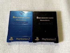 【即決】PS2 FUJIWORK メモリーカード 2個セット