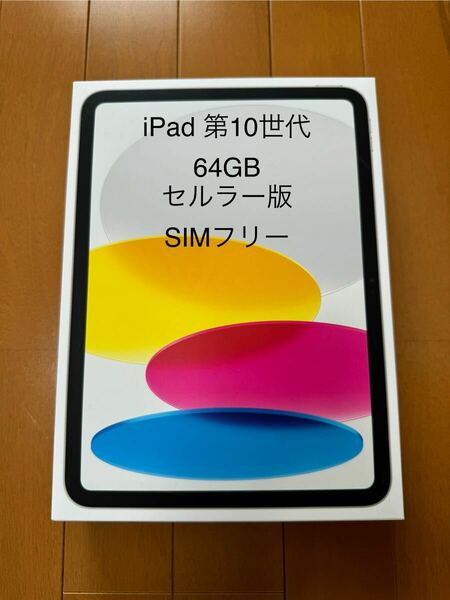 iPad 第10世代 64GB Wi-Fi + Cellularモデル シルバー