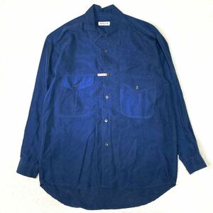 APALETTA シルク100% 長袖シャツ シルクシャツ カジュアルシャツ 高級素材 上質 メンズ Mサイズ