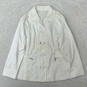 CHRISTIAN AUJARD Christian oja-ru cotton jacket nylon jacket stretch Mrs. luxury 13 number L~XL corresponding 