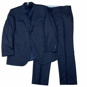 [ adjuster attaching ]REGAL Reagal top and bottom stripe suit stripe gentleman clothes business office easy large size men's BE6 XL corresponding 