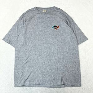 Mossimo モッシモ USA製 Tシャツ XL コットン GRY 灰色 半袖Tシャツ 半袖カットソー トップス vintage ミニロゴ 古着 男女兼用 胸ロゴ