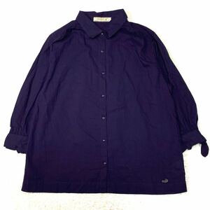 CROCODILE クロコダイル ロングシャツチュニック トップス 綿100% コットンシャツ オーバーサイズ ゆったり メンズ Mサイズ