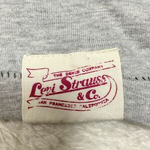 Levi's リーバイス 長袖Tシャツ ロンTカットソー グレー トップス 胸ロゴ コットン100% 綿100%メンズ Mサイズ 国内正規品の画像5