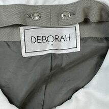 DEBORAH デボラ テーラードジャケット レトロジャケット フリル着脱 アウター 金ボタン レディース7号 S相当 日本製_画像4