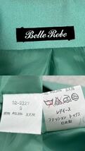 【新品 未使用 タグ付】Belle Robe ベルローブ レトロスーツ バブルスーツ スカートスーツ セットアップ 半袖 金ボタン 9号M相当 日本製_画像9