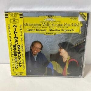 未開封 CD / クレーメル, アルゲリッチ/ベートーヴェン ヴァイオリン・ソナタ 第4 & 5番/F35G-20176