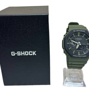 三627☆CASIO G-SHOCK カシオ Gショック QZ GA-2110SU カーボンコアガード カーキ デジアナ 腕時計 ウォッチ☆の画像2