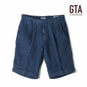 ◆【GTA(ジーティーアー)/春夏/ガーメントダイリネンブッチャー1プリーツショーツ(BYRON SHORT/73010)】[gta2380075-50]