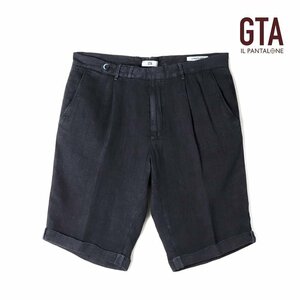 ◆【GTA(ジーティーアー)/春夏/ガーメントダイリネンブッチャー1プリーツショーツ(BYRON SHORT/73010)】[gta2380074-52]