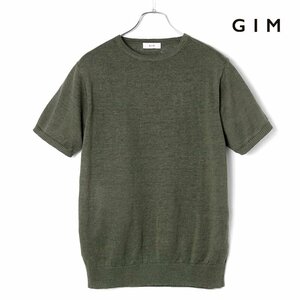 ◆【GIM(ジム)/春夏/オーガニックリネン12G半袖クルーネックニット】[gim2380094-L]