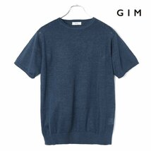 ◆【GIM(ジム)/春夏/オーガニックリネン12G半袖クルーネックニット】[gim2380095-L]_画像1