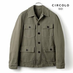 ◆【CIRCOLO1901(チルコロ)/春夏/製品染めコットン鹿の子フィールドジャケット】[ccl2460041-M]
