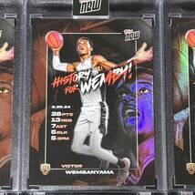 2023-24 TOPPS NOW Basketball Card VW-3 Victor Wembanyama ビクター・ウェンバンヤマ 3枚セット_画像3