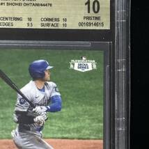 BGS 10 9.5 TOPPS NOW 1 Shohei Ohtani 大谷 翔平 ドジャース 韓国l 開幕戦 鑑定品 2枚セット ゴールドラベル_画像4