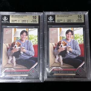 BGS 10 TOPPS NOW OFFSEASON OS19 Shohei Ohtani 大谷 翔平 デコピン 鑑定品 2枚セット ゴールドラベル