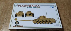 サイバーホビー1/35　6752　Pz.kpfw.ⅡAusf.C w/Mine Roller DAK　Ⅱ号戦車C型マインローラー　アフリカ軍団　ドラゴン　地雷処理戦車