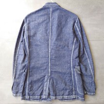 【フランス製】BEAMS+ J.Keydge コットンリネン アイビージャケット 段返り3つ釦 背抜き シャツ ビームスプラス 春夏 テーラードジャケット_画像2