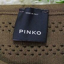 ★訳あり★PINKO【カーキ★Ｌ】レディース ニット タンクトップ フリル付き_画像4