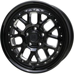 業販品 TOYO PROXES R1R 205/55R16 BARKLEY HARDROCK HURON グロスブラック/マシニング 16インチ 7J+38 5H-114.3