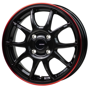 業販品 TOYO PROXES CF3 185/60R15 G.Speed P-06 ブラック+レッドクリア 15インチ 5.5J+43 4H-100 4本