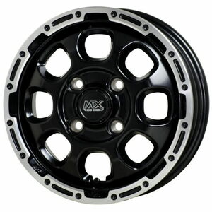 業販品 TOYO OPEN COUNTRY R/T 155/65R14 MAD CROSS GRACE セミグロスブラック 14インチ 4.5J+45 4H-100 4本