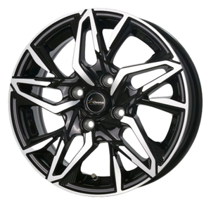 業販品 TOYO OPEN COUNTRY R/T 165/60R15 Chronus CH-112 メタリックブラックポリッシュ 15インチ 5.5J+43 4H-100 4本