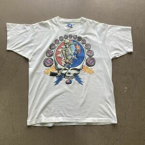 希少 激レア 80s 90s ビンテージ ヴィンテージ Tシャツ グレートフルデッド USA製 染み込み シングルステッチ ロック バンド Tシャツ big E