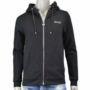 新品【Mサイズ】BALR. ボーラー Q-SERIES STRAIGHT ZIP THRU HOODIE/メタルロゴプレート ジップ パーカー/B1267.1001 101