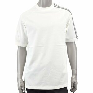 新品【Sサイズ】Y-3 ワイスリー 3-STRIPES SHORT SLEEVE TEE/3ストライプ ロゴ Tシャツ/IV5625 WHITE