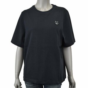 新品【Sサイズ】MAISON KITSUNE メゾン・キツネ BOLD FOX HEAD PATCH COMFORT TEE SHIRT/刺繍パッチ ロゴ Tシャツ/MW00127KJ0119 P199