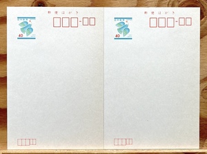 ☆青い鳥はがき「1984 昭和59年」40円　2枚 まとめて！