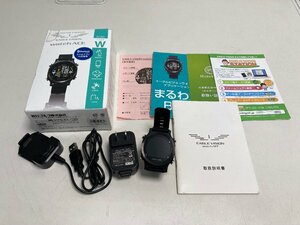 【★03-1726】■中古■EAGLE VISION watch ACE Type W イーグルビジョン EV-933 GPS ゴルフナビ&レコーダー 箱 充電器 説明書付き （5127）