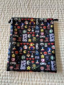 No.370 Mario game Nintendo Zelda lunch sack hand made 