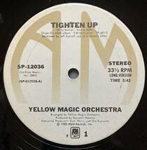 Yellow Magic Orchestra - Tighten Up A&M Records - SP-12036 YMO 坂本龍一 細野晴臣 高橋幸宏_画像3