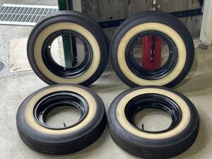  beautiful goods rare join wheel 4.80-10 Mitsubishi 360 LT BF Goodrich Silverstone ribbon tire 4 pcs set 