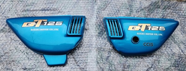 送料込み!!【 SUZUKI GT125 】サイドカバー 左右セット/スズキ