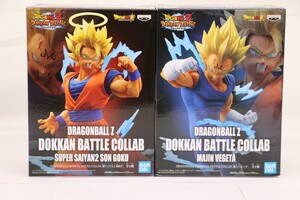 055 k2089 нераспечатанный приз фигурка Dragon Ball Z DOKKAN BATTLE COLLAB супер носорог ya человек 2 Monkey King . человек Vegeta 2 вида комплект 