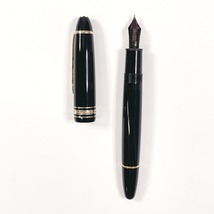 モンブラン MONTBLANC 万年筆 マイスターシュテュック 146 合成樹脂/K14ゴールド ブラック インク無し_画像4