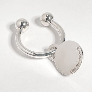  Tiffany TIFFANY&Co. брелок для ключа раунд бирка кольцо для ключей серебряный 925 новый товар произведена отделка 