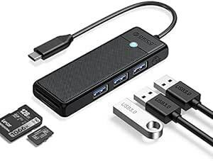 ORICO USB C ハブ 5-in-1 3*USB3.0 SD&TFカードスロット バスパワー コンパクト 軽量 5Gbps高