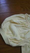 エヴー 黄色の綿セーター_画像3