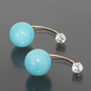  Star Jewelry half hoop earrings K10PG 3.3g new goods finish settled * earrings Star Jewelry 5565A