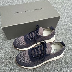 BRUNELLO CUCINELLI ブルネロ クチネリ メンズスニーカー ウォーキングシューズ　ローカット 靴　スポーツ EU40 通気性 箱付 夏