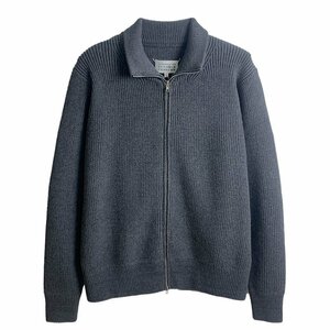 Maison Margiela　ドライバーズニット ニットセーター カーディガン ジップアップ アウター メンズ レディース 男女兼用 ダークグレー XL